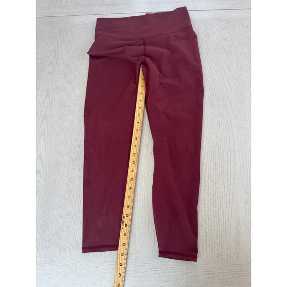 Fabletics Powerhold Maroon Red Leggings Athleisure - Picture 2 of 5